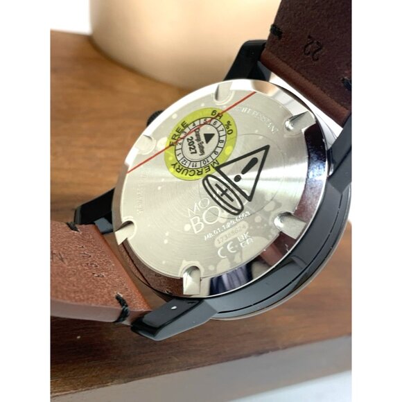 Movado Men's Watch 3600442 Bold Swiss Quartz Gray Dial 42mm Brown Leather Strap - Picture 7 of 14